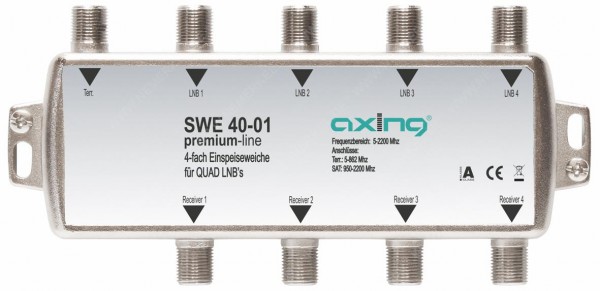 SWE 40-01 4-fach Einspeiseweiche für Quad-LNBs ...