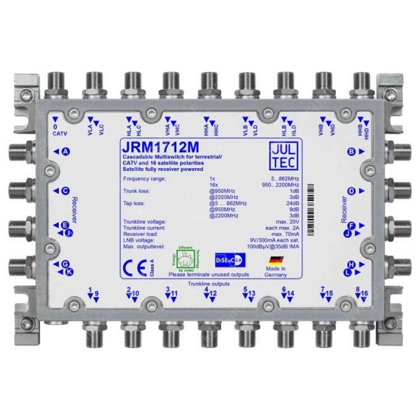 JRM 1712M, Multischalter, konfigurierbar...