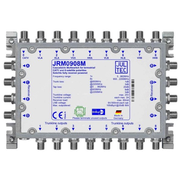 JRM 0908M, Multischalter, konfigurierbar, Kaskade...