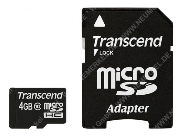 Micro Secure Digital Card 4GB Transcend
