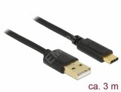 USB 2.0 Kabel Typ-A zu Type-C 3 m