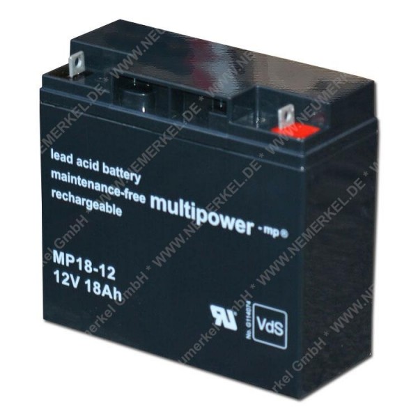 12 V 18 AH Multipower, Typ MP18-12...