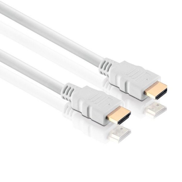 HDMI Standard Speed mit Ethernet Kabel Weiß 7,50m