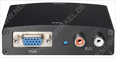 InLine® Konverter VGA+Audio zu HDMI, Eingang VGA