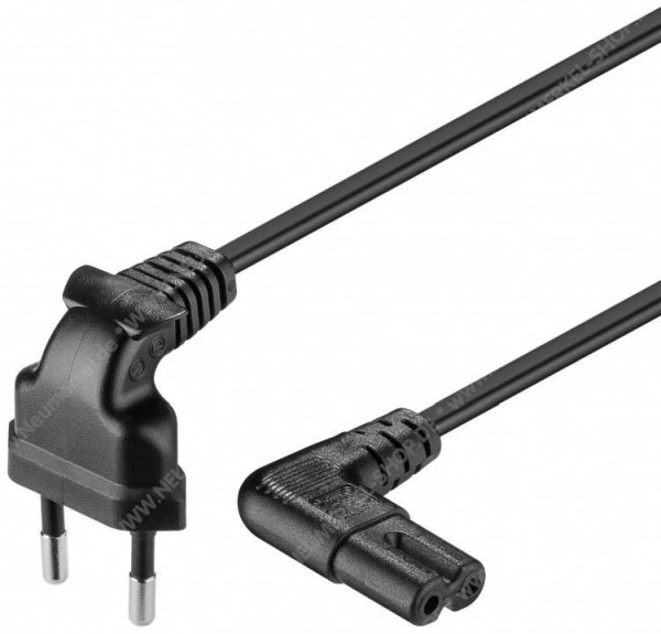 T 23 VDE Netzkabel, Euro 8 Buchse 1,5m beids. gew.