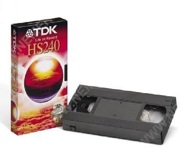 E-90HS Videocassette VHS 90Min, TDK