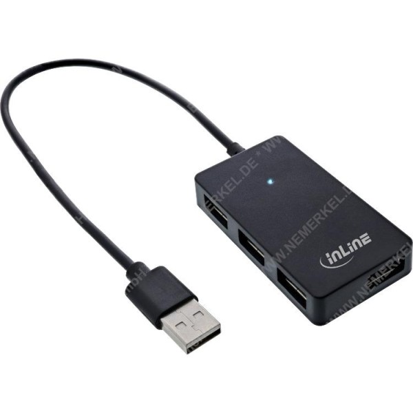 USB 2.0 Hub 4-Port passiv Pocket