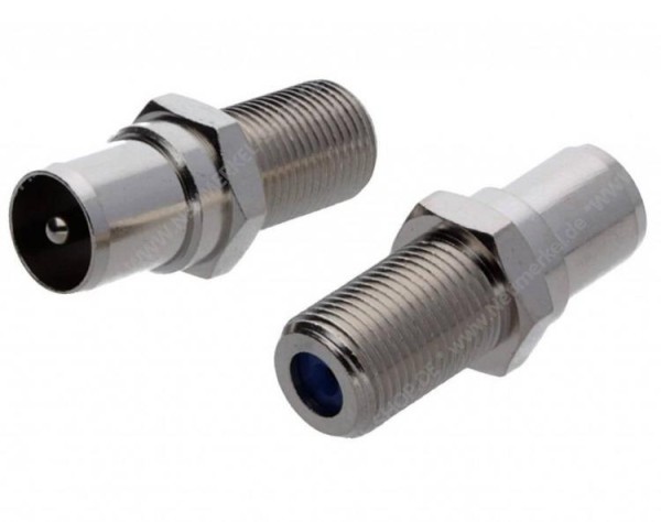 HQ-Adapter F-STecker ->IEC-Buchse