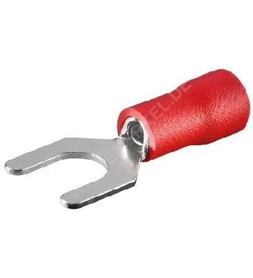 Gabelkabelschuh rot M4