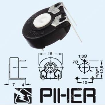 PT-15 Piher-Trimmer 100R / liegend