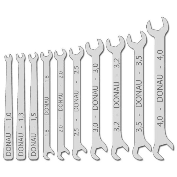 Micro-Maulschlüssel Set 10-tlg., 1-4mm...