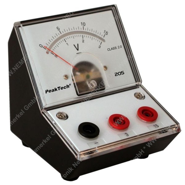 PeakTech 205-05 Analog-Voltmeter, 0...3 V...