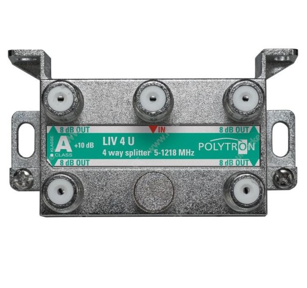 LIV 4U F-Verteiler 4-fach , 5-1.218 MHz, Polytron
