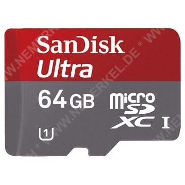 Micro Secure Digital Card 64GB, Sandisk ...