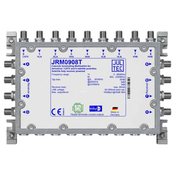 JRM 0908T, Multischalter, konfigurierbar, Kaskade...