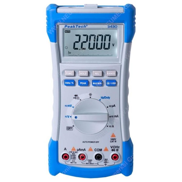 PeakTech 3430 Digital-Multimeter mit USB...