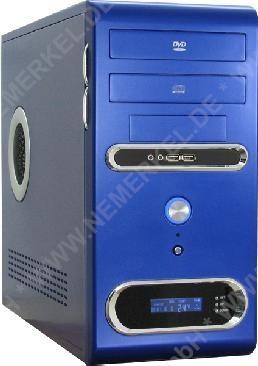 Micro ATX-Gehäuse IT-8405 Ocean LCD blau