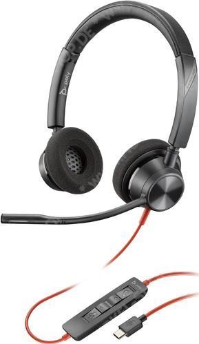 Poly Blackwire C3320 Headset, USB-C/A, sw...