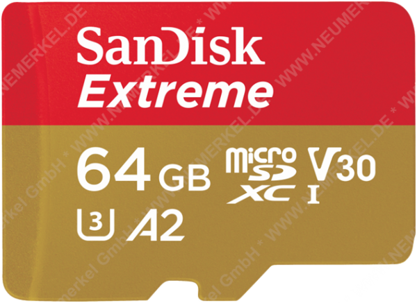 Micro Secure Digital Card 64GB, Sandisk Extreme...