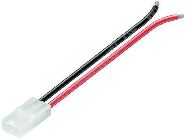 Tamiya Stecker mit 14cm Anschlusskabel rot/sw