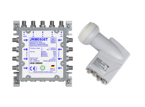 JULTEC Bundle, JRM 0508 T + Quattro LNB...