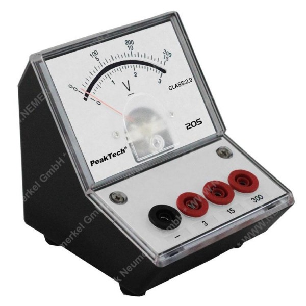 PeakTech 205-07, Analog-Voltmeter 0 - 3,- 15...