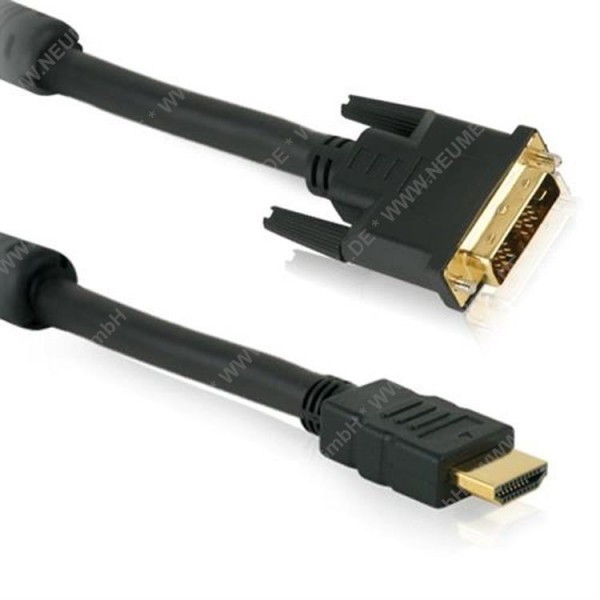 HDMI/DVI Standard Speed Kabel HQ mit Ferrite 10,0m