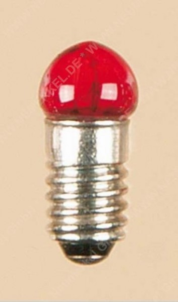 E 5,5 Lampe Kugelkopf 19V rot