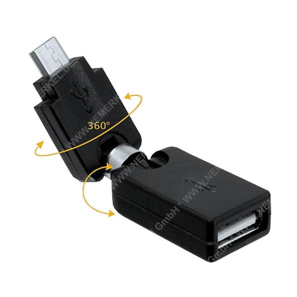 DELOCK USB 2.0 Adapter A-Bu > Micro-B St Rotation