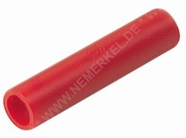 KD 10 rot, Hirschmann, 4mm-Verbinder Bu-Bu