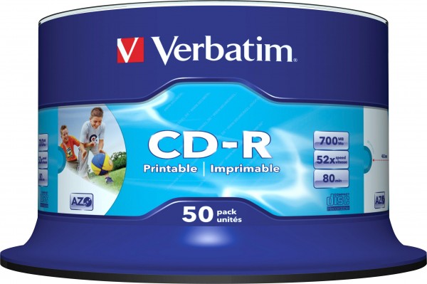 CD-R 80min/700MB/52x Cakebox (50 Disc), VERBATIM