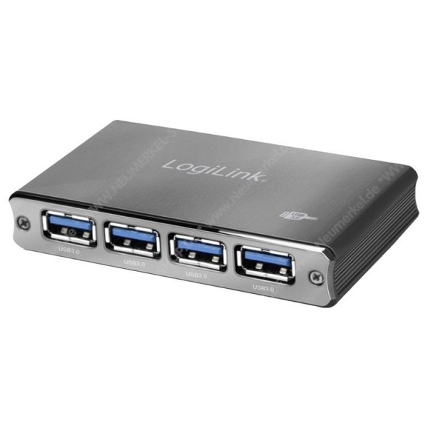 USB 3.0 Hub 4-Port, Aluminum, Logilink...