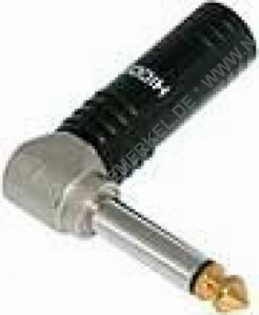 Klinkenstecker 6,3mm Mono gewinkelt "Hicon" ...