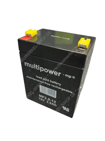 Multipower Blei-Akku MP2,9-12Pb 12V / 2,9Ah