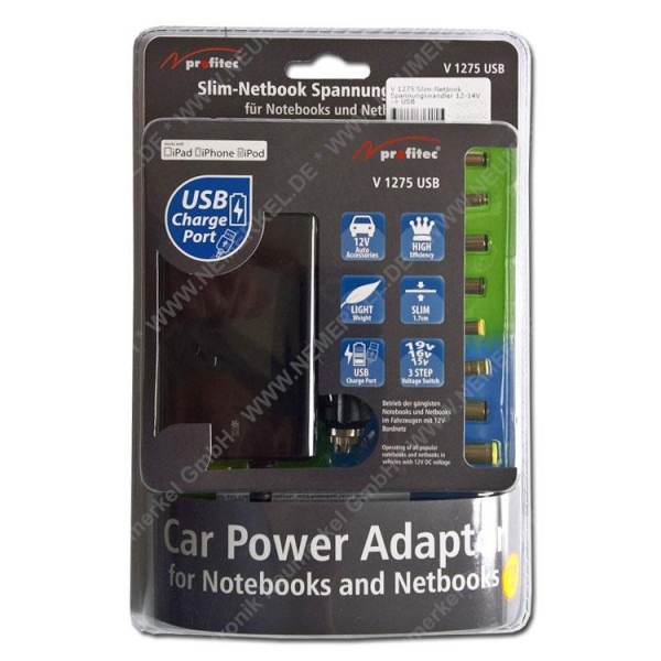 V 1275 USB Slim-Netbook Spannungswandler...