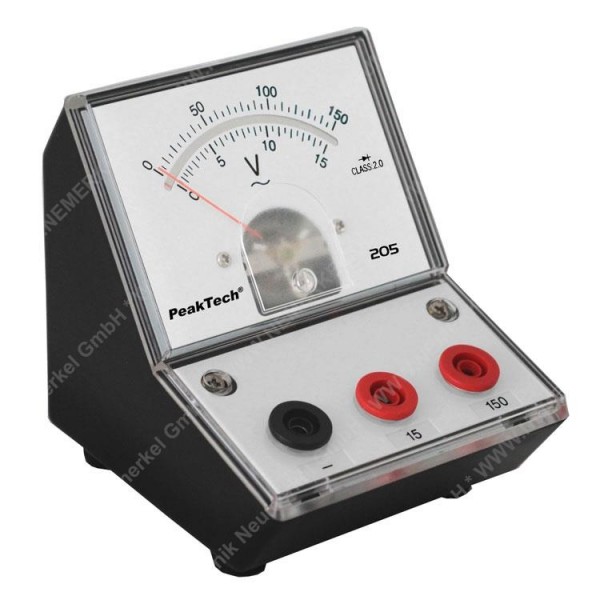 PeakTech 205-11, Analog-Voltmeter, 0...15 V...