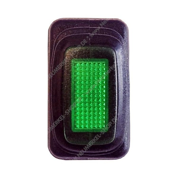 Wippschalter 1-pol. (E-O) grün, 12 Volt, LED...