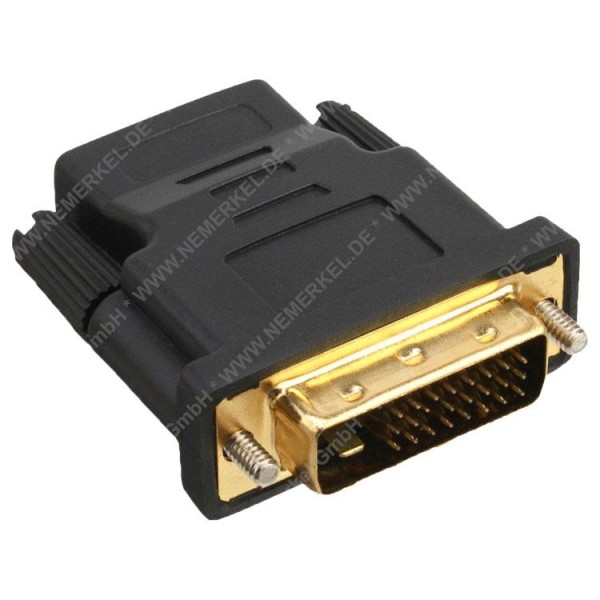 HDMI auf DVI Adapter HDMI-Buchse auf DVI-Stecker...