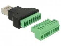 Terminalblock 8 Pin 2-teilig RJ 45