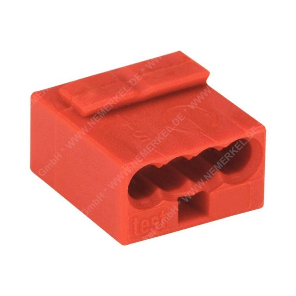 WAGO Microsteckklemme 4x 0,6-1mm², rot...