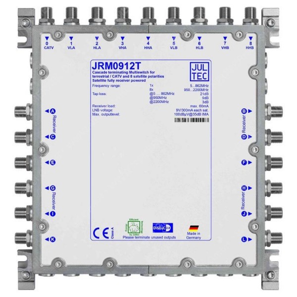 JRM 0912T, Multischalter, konfigurierbar, Kaskade...