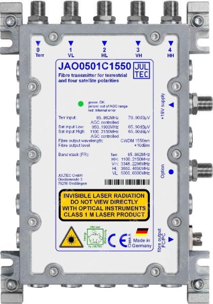 JAO 0501C1550, Glasfasersender, 10dBm...